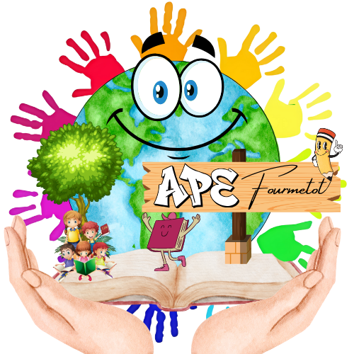 Logo APE Fourmetot avec le fond transparent